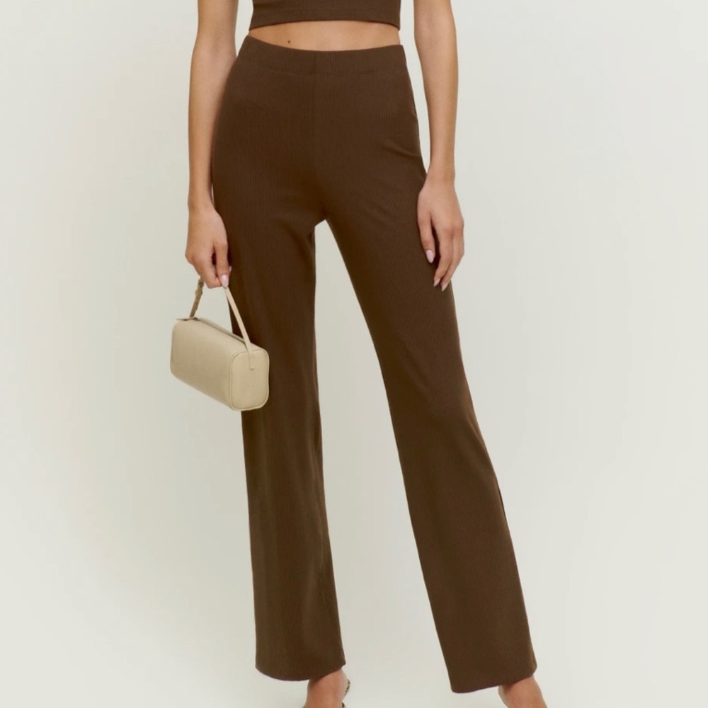 NWT Reformation ribbed knit pant